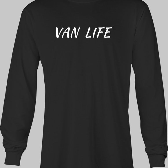 Van Life Long Sleeve Retro T-Shirt - vanner sprinter adventure dodge chevy ford - Picture 3 of 5